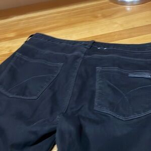 Calvin Klein black shape jeans wide bottom